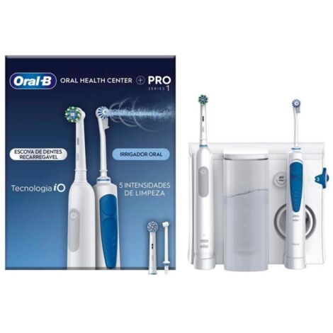 Oral-B Idropulsore Health Center Adulto Cepillo dental oscilante Azul, Blanco