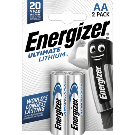 Energizer Ultimate Lithium - Pack de 2 de pilas Ultimate Lithium AA