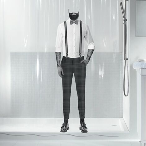 Cortina de ducha PEVA DANDY 180x200cm Transparente Spirella