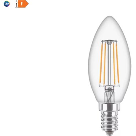Bombilla LED de filamento Oliva Philips 4W 2700K casquillo E14 PHILEDCAN40G2