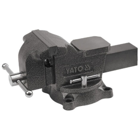 Yato YT-6502 - Tornillo de banco rotativo 125 mm tipo pesado