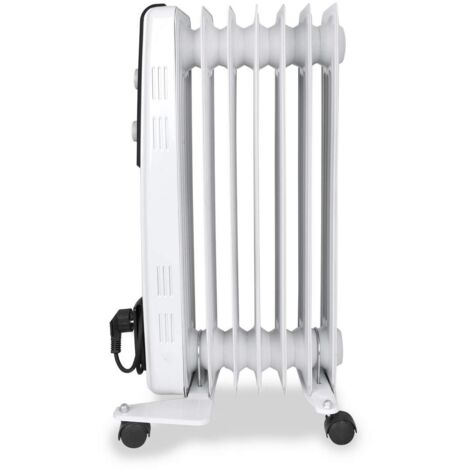 Radiador de Aceite 1500W 7 Elementos ORBEGOZO RF1500 Blanco Coloc
