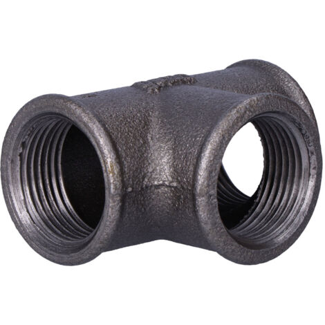 Conexión en T hembra de 1" negra B1, NR25, NR130
