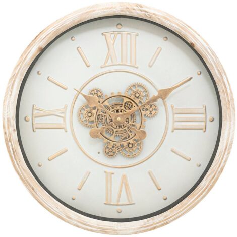 Reloj Sonika beige D49,5cm - Atmosphera créateur d'intérieur
