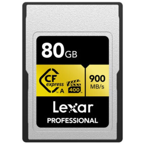 Autre carte mémoire Lexar LEXAR CARTE CFEXPRESS 80GO TYPE A GOLD (1/4)
