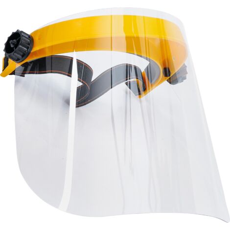 Pantalla de protección facial transparente
