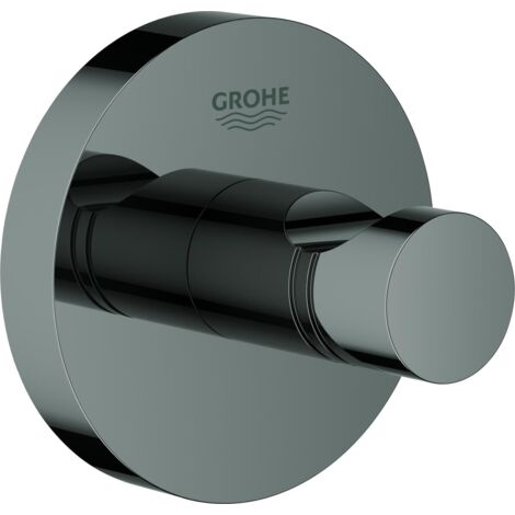 Grohe Essentials Soporte de pared metálico con fijaciones ocultas, Grafito duro (40364A01)