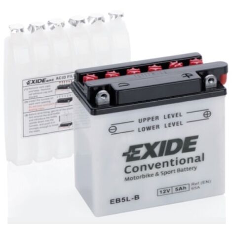 Batería Tudor YB5L-B para moto Exide