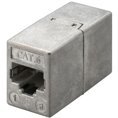 Goobay 93963 conector adaptador RJ-45 Hembra - Hembra, permite alargar cables de red (1/2)