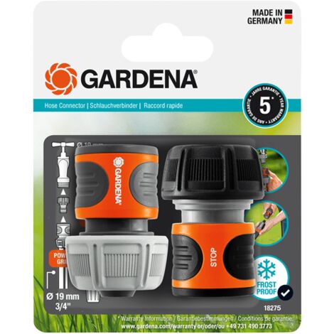 GARDENA Set de conexión 19mm (3/4) para manguera de 19 mm (18275-20)