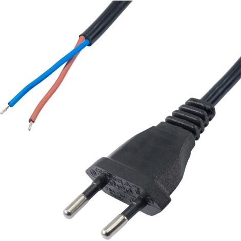 Cable de alimentación AKYGA CEE 7/16 AK-OT-06A sin terminación para montaje 3m (1/3)