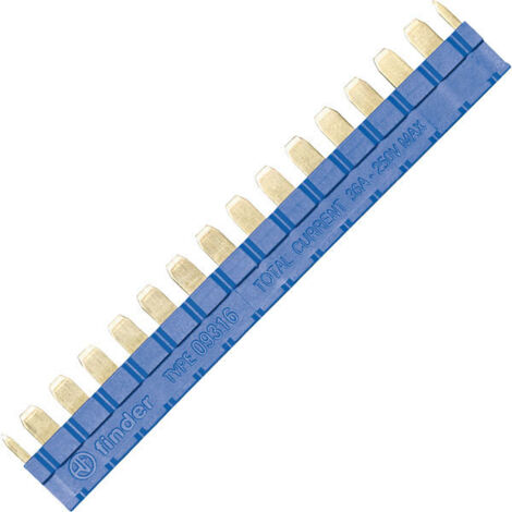 Puente peine para conectar terminales A1 o A2 máx. 16 conectores - azul 093.16 (1/4)