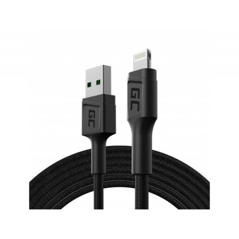 Cable USB-Lightning Green Cell PowerStream de 200 cm (KABGC18) (1/2)
