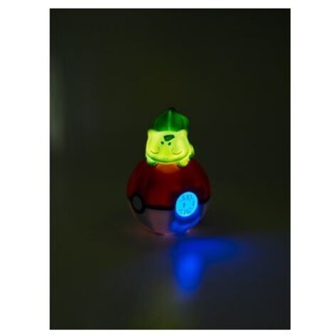 BULBASAUR DURMIENDO EN POKEBALL RELOJ DESPERTADOR LAMPARA LED POKEMON (1/4)