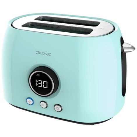 Cecotec Tostadora Digital ClassicToast 8000 Blue Double. 800 W, 2 Ranuras extraanchas para 2 tostadas, Pantalla Digital (1/5)