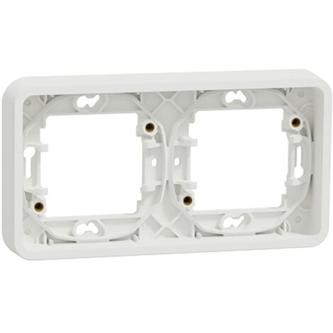 Marco De Empotrar 2 Elemento IP55 Mureva Styl Blanco MUR39101