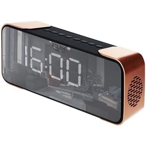 Adler AD 1190CR despertador Reloj despertador digital Negro, Cobre (1/5)