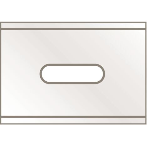 Cuchillo de seguridad SECUPRO MARTEGO/SECUPRO MERAK, Designación : Hoja de recambio inoxidable, paquete de 10, dimensiones 26 x 18,5 x 0,4 mm
