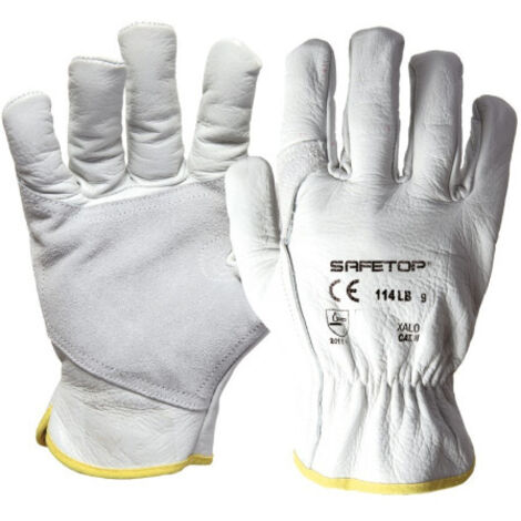 Guantes de piel vacuno reforzados SAFETOP Xalo 8