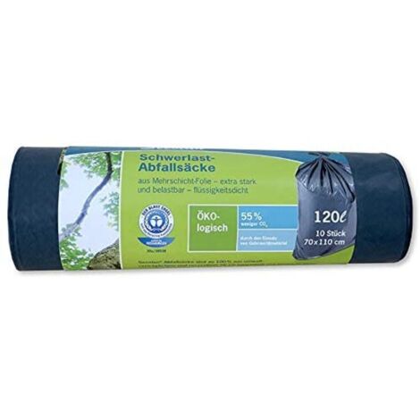 1x10 Secolan Schwerlast Abfall- säcke 120 l gris/negro (1/4)