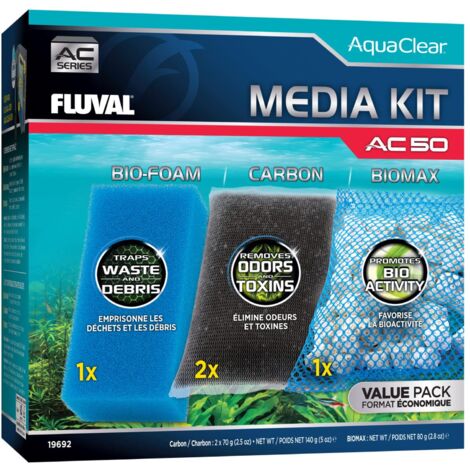 Kit de materiales filtrantes para filtro AquaClear Fluval AC