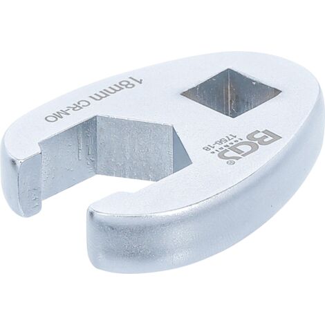 Llave boca hexagonal abierta (crowfoot)  entrada 10 mm (3/8")  18 mm