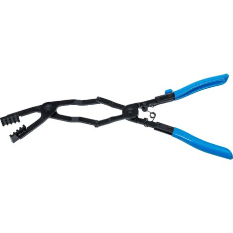 Alicates para abrazaderas de mangueras de articulación doble en ángulo 0 - 50 mm 430 mm (1/4)