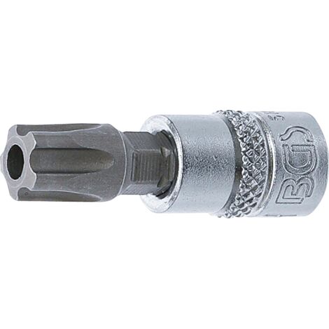 Punta de vaso  entrada 6,3 mm (1/4")  T-Star (para Torx Plus) con perforación TS50 (1/2)