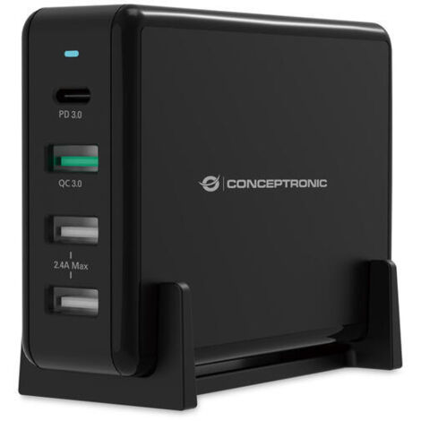 Conceptronic OZUL01B 4-Port 65W USB-PD Charger (1/3)