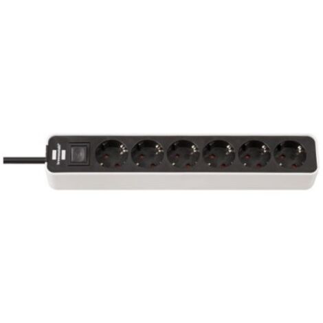 brennenstuhl-1153250020-base mxfaltiple ecolor blanca/ negra con diseño compacto (5 tomas) (1/3)