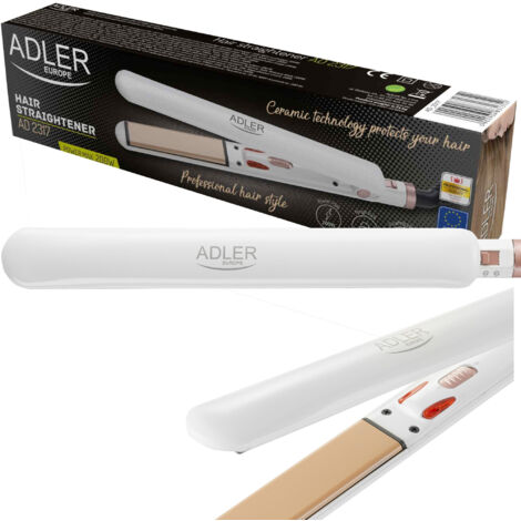 PLANCHA DE PELO CERÁMICA 25x90mm PLACAS ADLER MÓVILES DE CALENTAMIENTO RÁPIDO AD2317 (1/5)