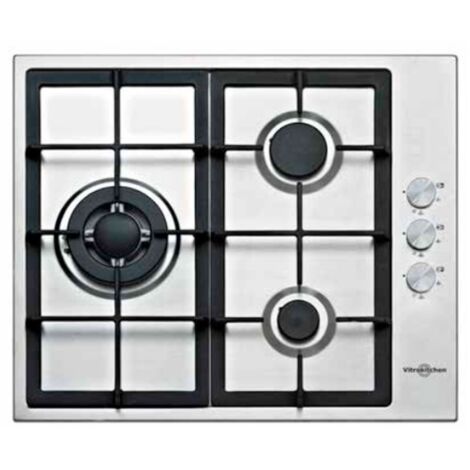 Vitrokitchen EN636LIB - Encimera De Gas 3 Zonas Coccion Ancho 60 Cm (1/2)