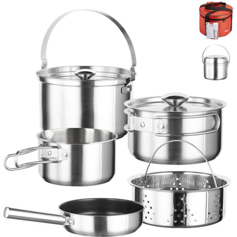 Batería de Cocina Inoxibar KAMPING 61117 Acero 7 Piezas (1/4)