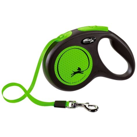 Correa para Perro Flexi NEW NEON 5 m Talla M Verde
