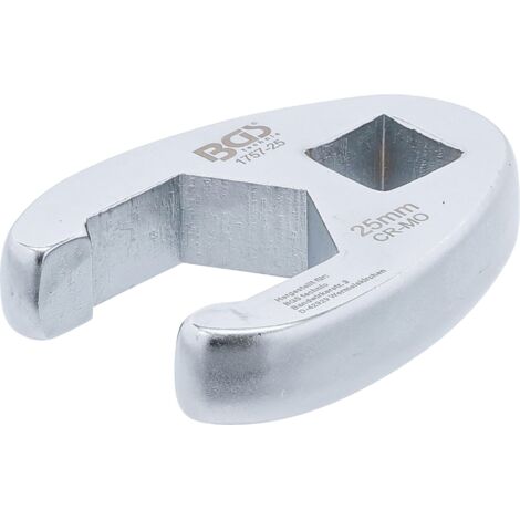 Llave boca hexagonal abierta (crowfoot)  entrada 12,5 mm (1/2")  25 mm
