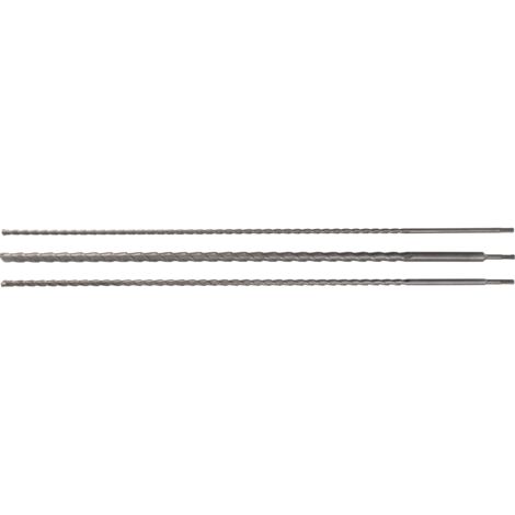 Juego de brocas para taladro percutor mandril SDS 12 / 16 / 24 mm 3 piezas (1/3)