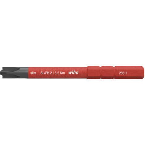 Wiha Bit slimBit electric PlusMinus/Phillips SL/PH2 x 75 mm (34588)