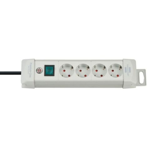Regleta Enchufes 4 Tomas con interruptor Brennenstuhl Premium-Line 3600 W (1,8 m)