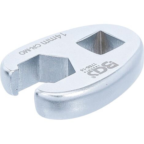 Llave boca hexagonal abierta (crowfoot)  entrada 10 mm (3/8")  14 mm