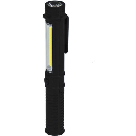 LINTERNA LED COB DE 1,5 W + BOLÍGRAFO DE 1 W CON PILAS - DEDL1004
