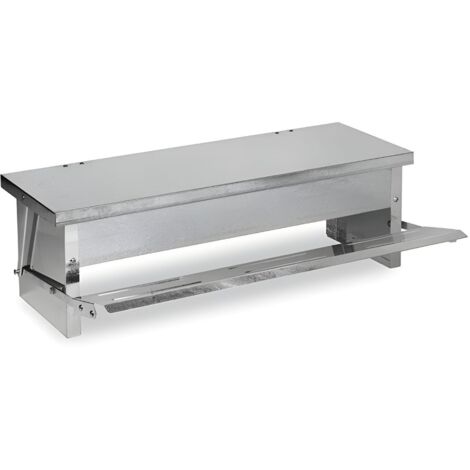 Comedero con Pedal para Aves de Corral - Tolva galvanizada - Protegido el pienso Frente a los roedores - 5 kg (1/2)