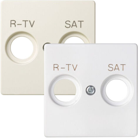 Tapa toma R-TV + SAT blanco SIMON 82097-30 (1/2)