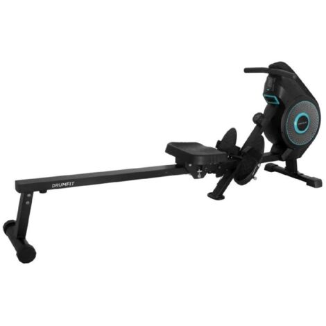 Cecotec Máquina de Remo Plegable de Resistencia Combinada: Aire y Magnética con Pantalla LCD Drumfit Rower Eolo Magno. 8 Niveles de Resistencia Regulables Manualmente, Ruedas, Correas de Sujeción (1/5)