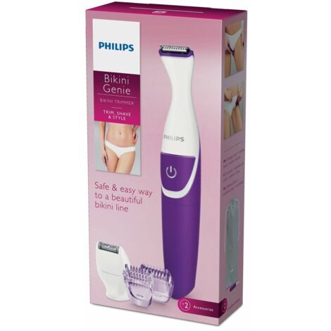 recortadora de bikini con pilas - brt383/15 - philips -