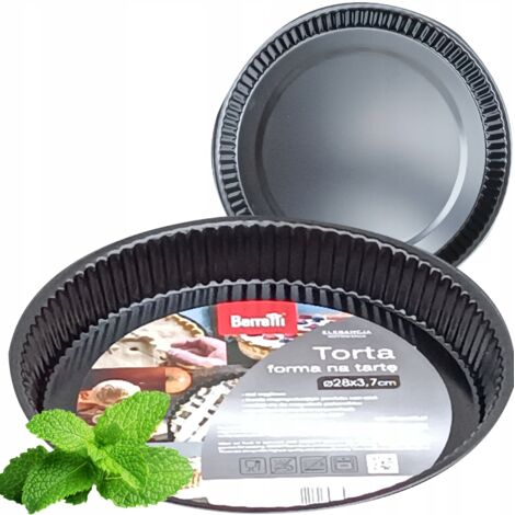Molde redondo para tarta ø28x3,7cm ANTIADHERENTE CLÁSICO BERRETTI (1/5)
