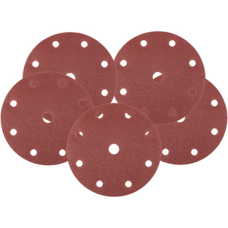 Discos de lijado de 150 mm, P40, 5 piezas, con 9 agujeros para 04-721 (1/5)