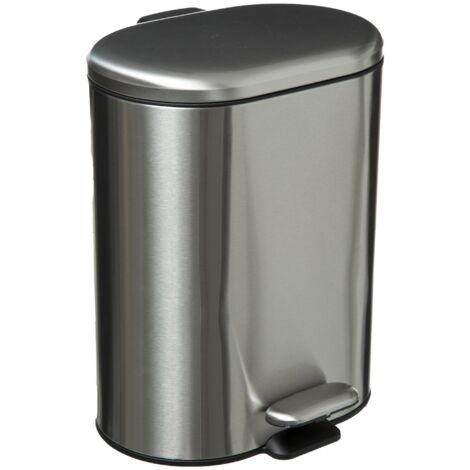 Cubo pedal acero inoxidable Siliflex 6 L