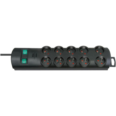 Brennenstuhl 1153304120 limitador de tensión Negro 10 salidas AC 2 m (1/4)