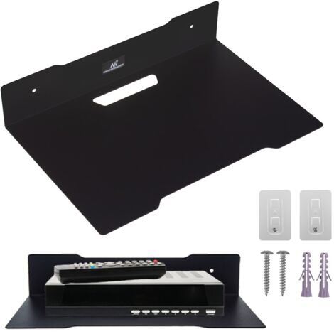 Maclean MC-122 Estante de Pared de Acero con Recubrimiento en Polvo – Repisa de Pared Que Ahorra Espacio – Resistente a Arañazos, Capacidad hasta 5 kg – Diseño Moderno para Sala de Estar y Oficina (1/5)