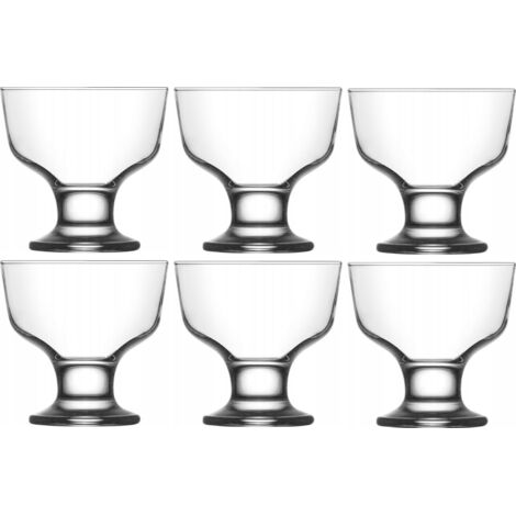Juego de 6 vasos para helado Destina LAV de 285 ml